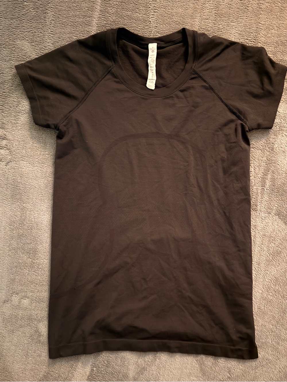 lululemon athletica Black Short-Sleeve Athletic Tee